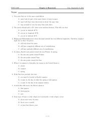 PHYS-1000 Chapter 2 Homework Due: September 9, 2012 1. Two ...