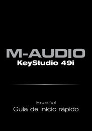 KeyStudio 49i | GuÃ­a de inicio rÃ¡pido - M-Audio