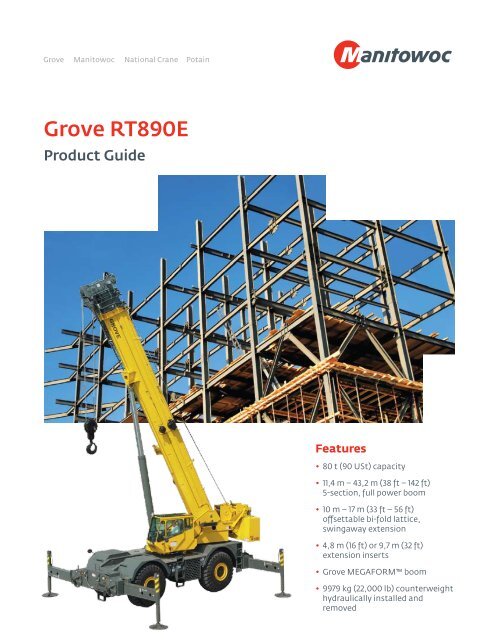 Grove Rt890e Load Chart