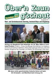 Über'n Zaun g'schaut - Obst- und Gartenbauverein Sierning