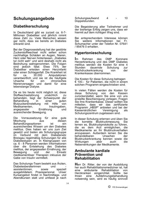 Praxiszeitung - Praxiszentrum Innere Medizin in Emmendingen und ...