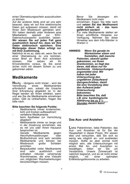 Praxiszeitung - Praxiszentrum Innere Medizin in Emmendingen und ...