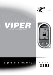 Documentatie Alarma auto VIPER 3303V - Auto100.ro