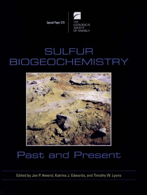 Sulfur BiogeochemistryâPast and Present