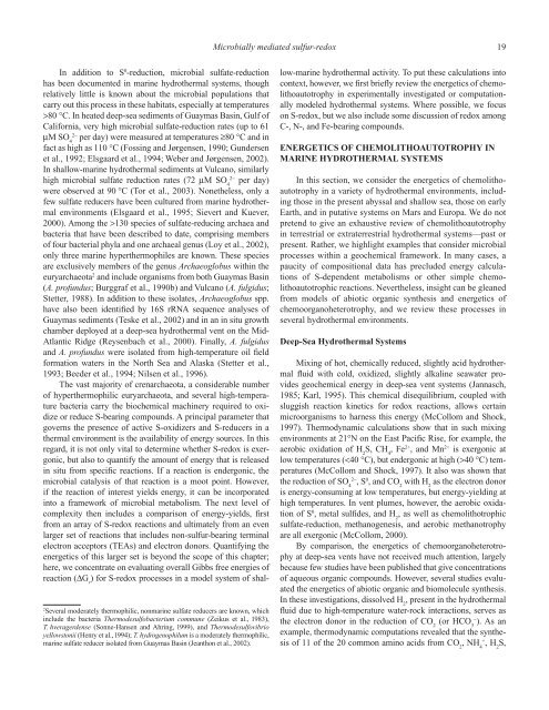 Sulfur BiogeochemistryâPast and Present