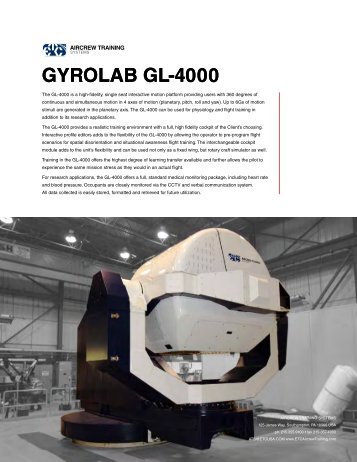 gyrolab gl-4000 gyrolab gl-4000 - ETC Aircrew Training Systems