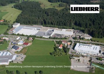 Betriebsführung Liebherr-Aerospace Lindenberg GmbH, Dienstag, 9 ...