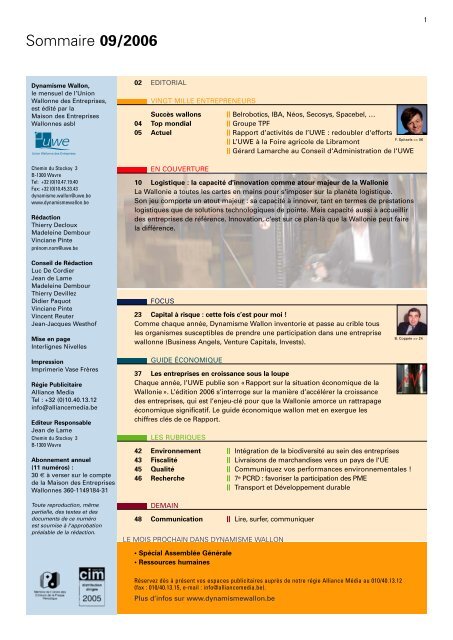 Dynamisme 197 xp pour pdf - Union Wallonne des Entreprises
