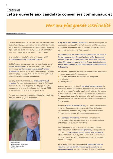 Dynamisme 197 xp pour pdf - Union Wallonne des Entreprises