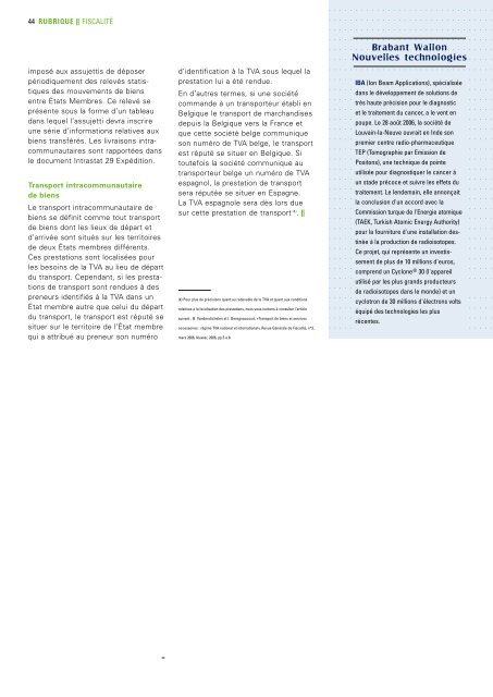 Dynamisme 197 xp pour pdf - Union Wallonne des Entreprises