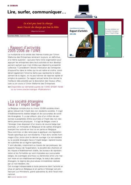 Dynamisme 197 xp pour pdf - Union Wallonne des Entreprises