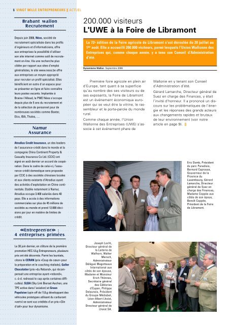Dynamisme 197 xp pour pdf - Union Wallonne des Entreprises