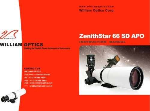 William optics hotsell zenithstar 66