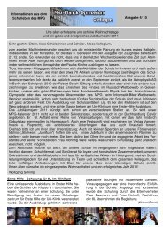 MPG-Info Ausgabe 4 / 2010 - Max-Planck-Gymnasium GÃ¶ttingen