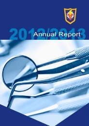 Annual Report - Malaysian Dental Association