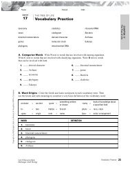 17 Vocabulary Practice - KCSD Staff Pages