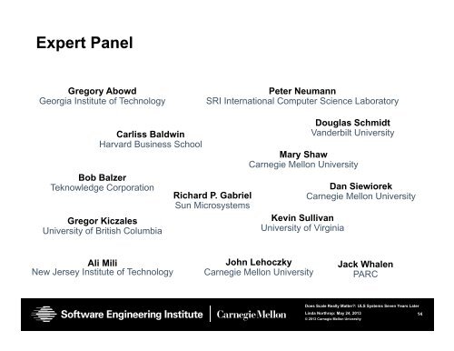 Ultra-Large-Scale Systems Seven Years after the Study - ICSE 2013 ...