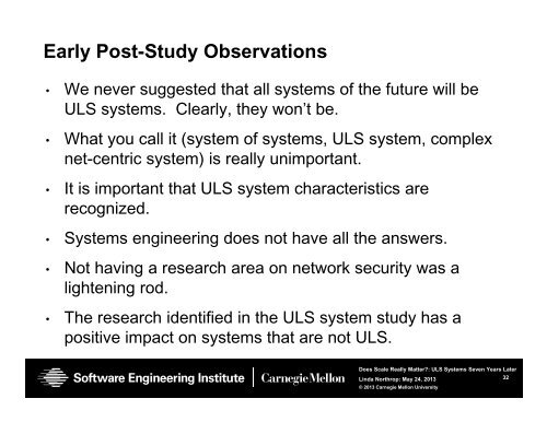 Ultra-Large-Scale Systems Seven Years after the Study - ICSE 2013 ...