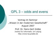 Folien - Prof. Dr. Hans-Gert GrÃ¤be