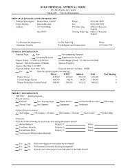 DUKE PROPOSAL APPROVAL FORM - Office of Research Support
