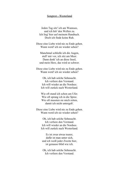 Songtexte Liebe Deutsch