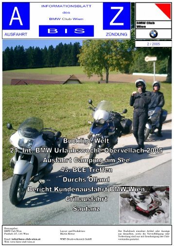 Bericht Kundenausfahrt BMW Wien am 24. September 2005