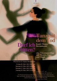 Tanz mit dem Tod Kanti-Theater Beromünster eine Totentanzcollage ...