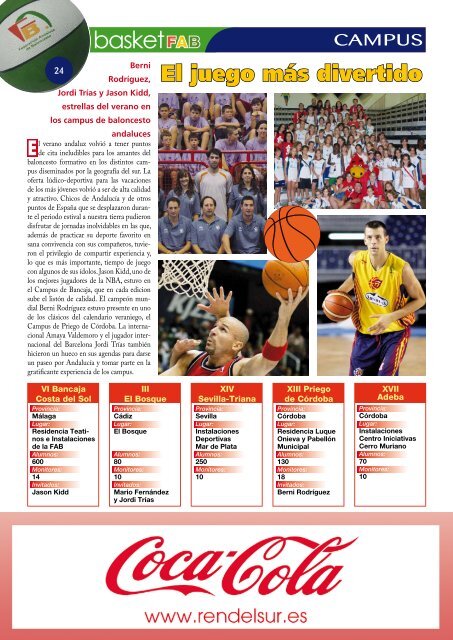 Revista Basketfab 26 - Federación Andaluza de Baloncesto