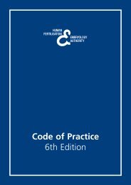 Code of Practice 6th Edition - Human Fertilisation & Embryology ...