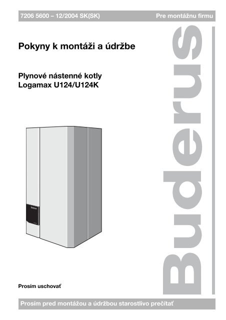 MWA Logamax U124-20(K)/24(K) - DE - Buderus