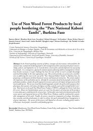 Use of Non Wood Forest Products by local people bordering the ...