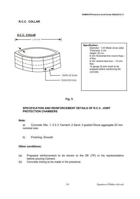 Tender for Optical Fibre Cable Protection works in - Northern ...