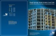 Jambs, Headers & Openings 2010 - Clarkdietrich Building Systems