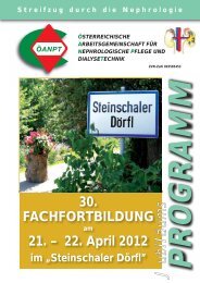 PROGRAMM 30. FACHFORTBILDUNG am 21. – 22. April ... - OEANPT