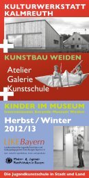 Herbst / Winter 2012/13 KulturWerKstatt KalmreutH KuNstBau ...