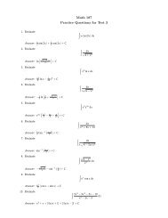 Math 187 Practice Test 3