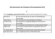 Alle Nominierten des Potsdamer Ehrenamtspreises 2012