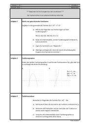 Aufgabe 1 Werte von ganzrationalen Funktionen ... - Mathe-Material