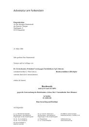 Beschwerde bei der Staatsanwaltschaft - VgT