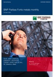 BNP Paribas Fortis metals monthly - Virtual Metals