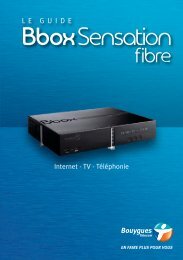 Guide Bbox Sensation Fibre - LaFibre.info