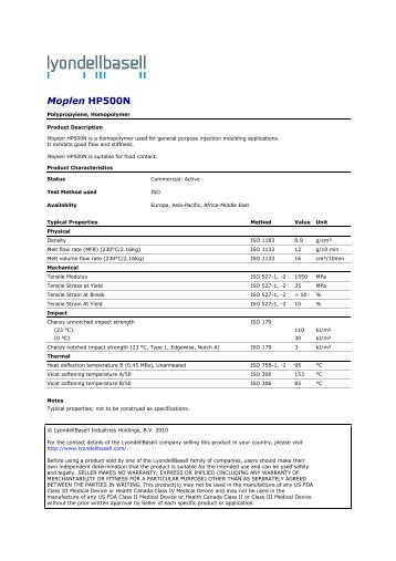 Moplen HP500N.pdf - Motor Polimer