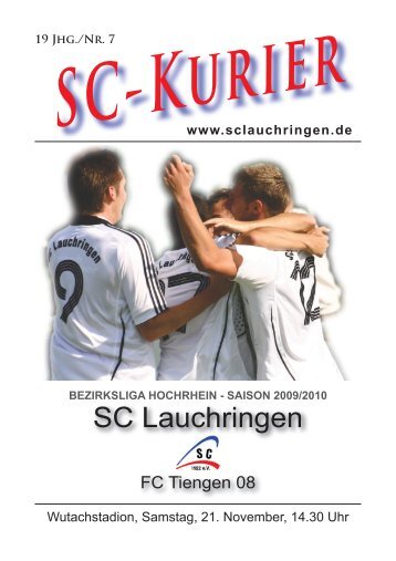 FC Tiengen, Samstag, 21.11.2009 - 14:30 Uhr - SC Lauchringen