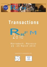 RRFM 2010 Transactions - European Nuclear Society