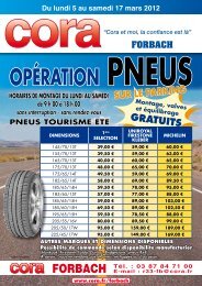 OPÃRATION PNEUS - Cora