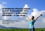 Danni Hocking - Integrating psychology injury management into ...