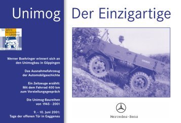 Mercedes-Benz - Unimog- und MBtrac- Freunde Niederbayern e.V.