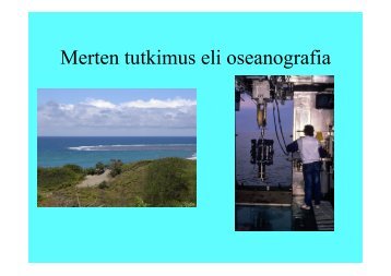 Merten tutkimus eli oseanografia