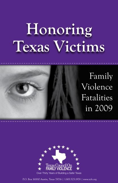 Honoring Texas Victims - Texas Council on Family Violence