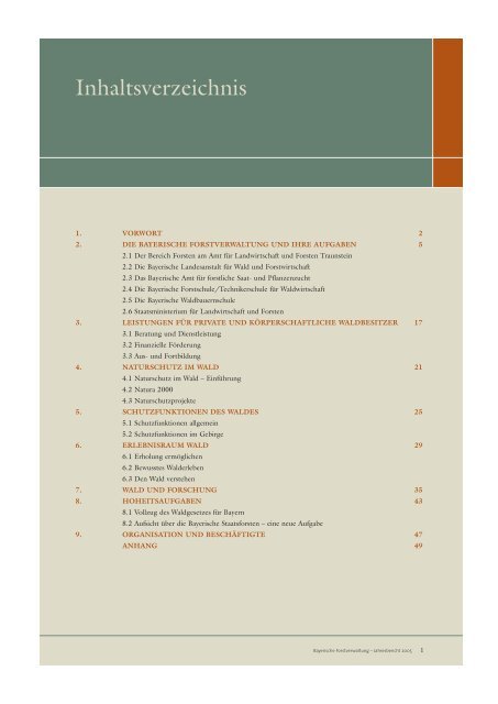 Jahresbericht 2005 1,5 MB - Bayerische Staatsforstverwaltung ...